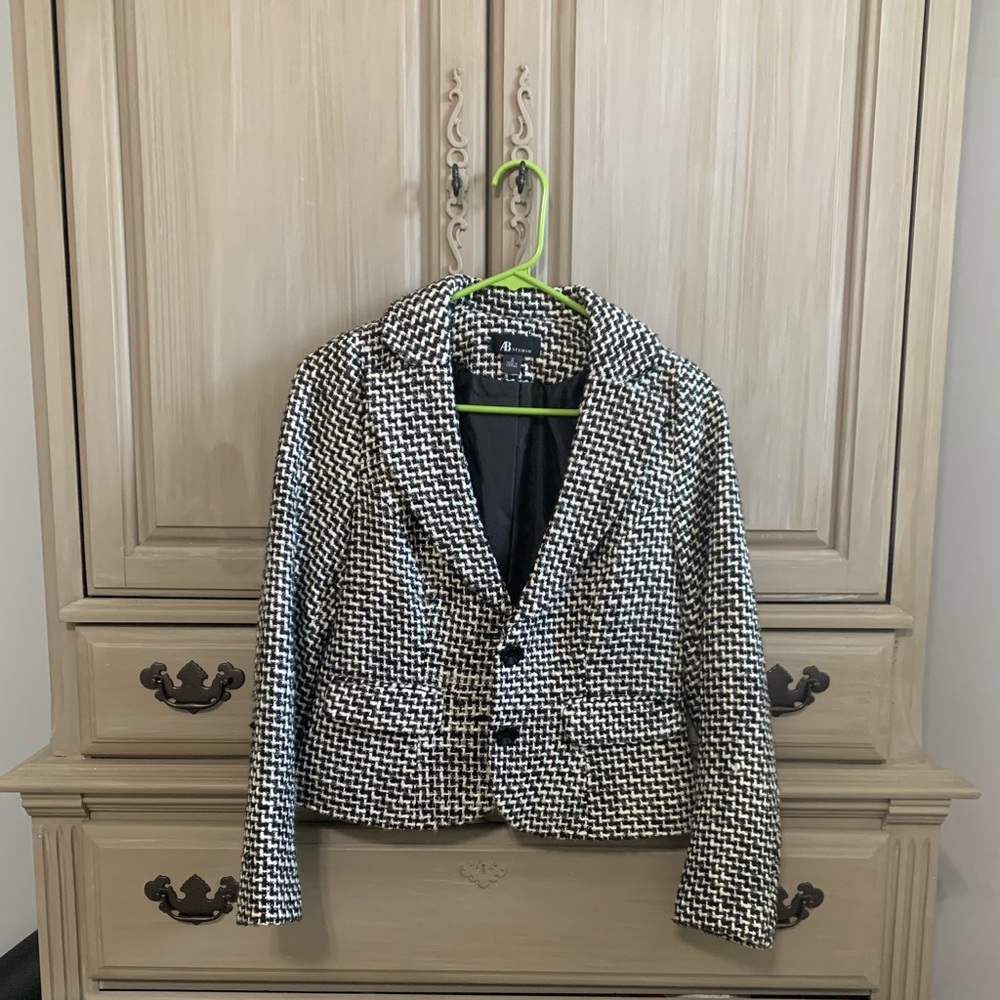 AB STUDIO Houndstooth Blazer Size 2